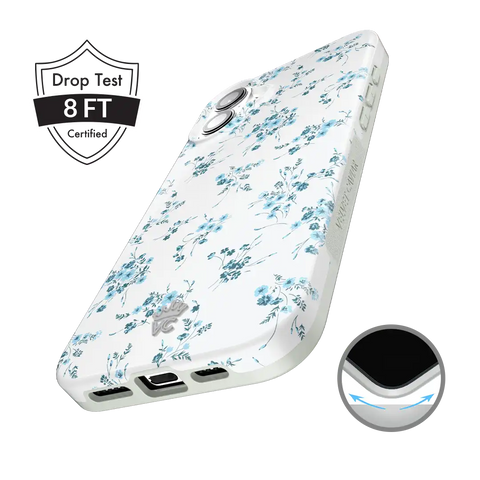 French Blue Floral iPhone Case