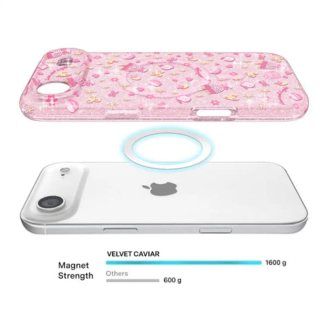 Pink Hanukkah Glitter iPhone Case