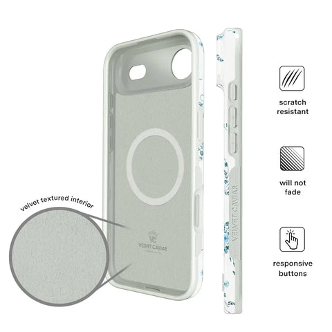 French Blue Floral iPhone Case