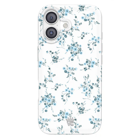 French Blue Floral iPhone Case