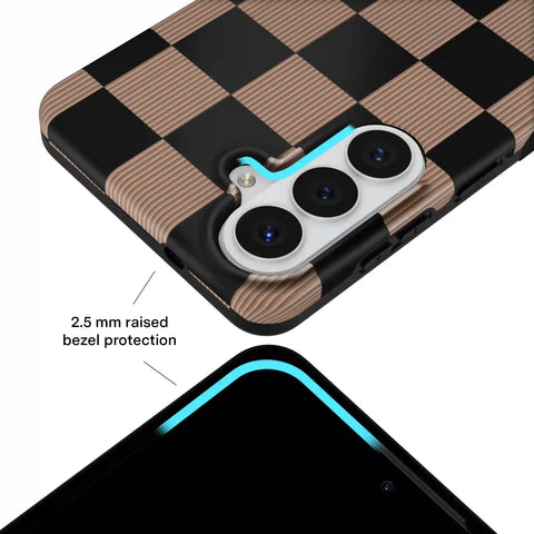 Mocha Vibe Checkered Samsung Case