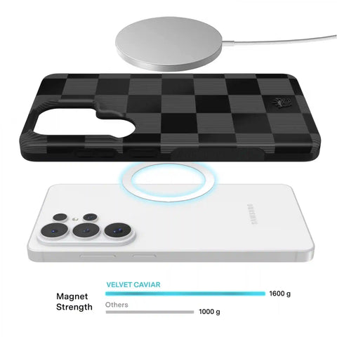 Noir Vibe Checkered Samsung Case