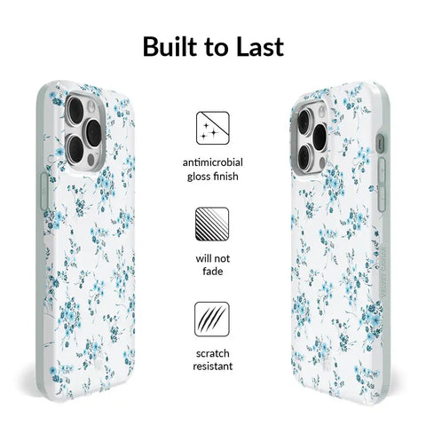 French Blue Floral iPhone Case