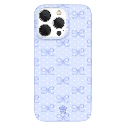 Lovely Blue Bows iPhone Case