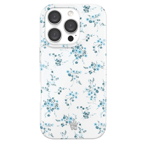 French Blue Floral iPhone Case