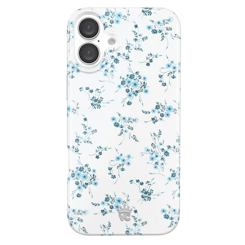 French Blue Floral iPhone Case
