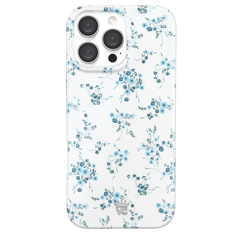 French Blue Floral iPhone Case