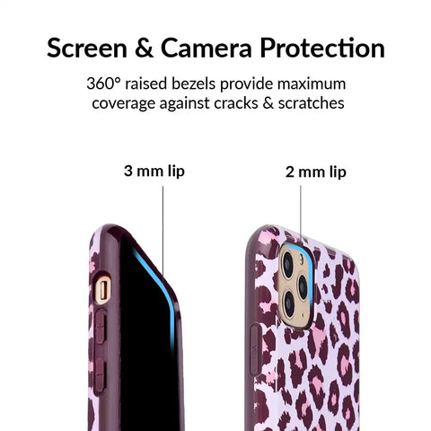 Purrfect Pink Leopard iPhone Case