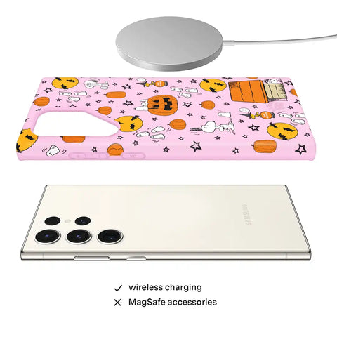 Snoopy Pink Pumpkins Samsung Case