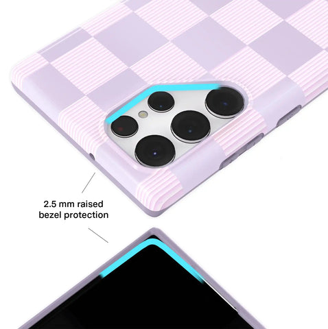 Lilac Vibe Checkered Samsung Case