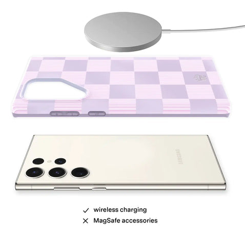 Lilac Vibe Checkered Samsung Case