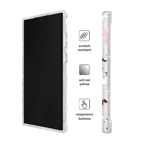 Pink Pony Glitter Samsung Case