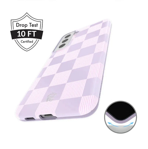 Lilac Vibe Checkered Samsung Case