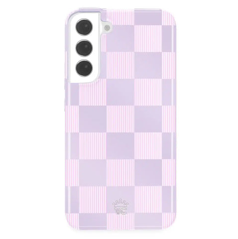 Lilac Vibe Checkered Samsung Case