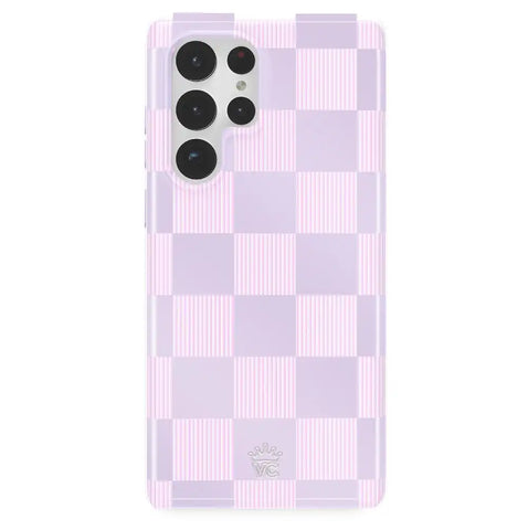 Lilac Vibe Checkered Samsung Case