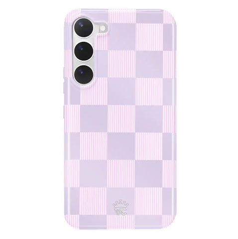 Lilac Vibe Checkered Samsung Case