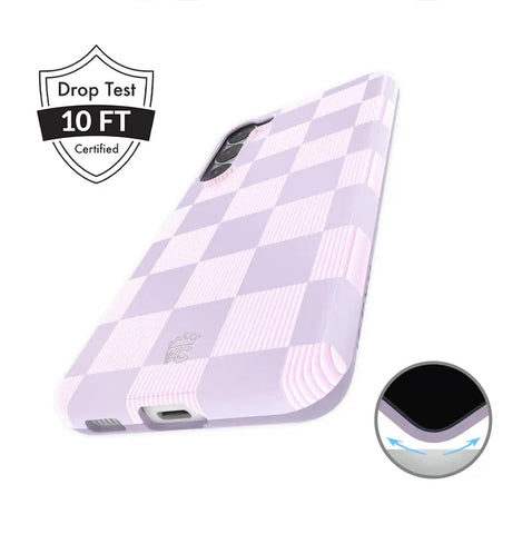 Lilac Vibe Checkered Samsung Case