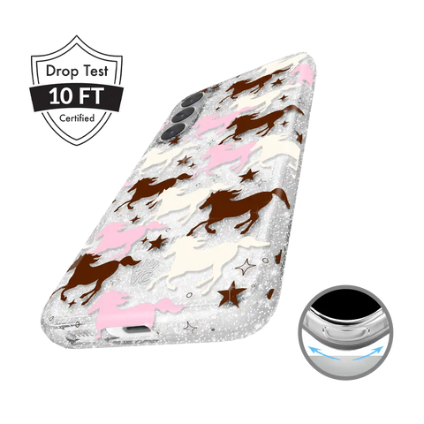 Pink Pony Glitter Samsung Case