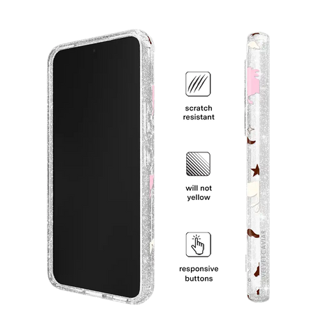 Pink Pony Glitter Samsung Case