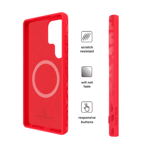 Red Hot Leopard Samsung Case