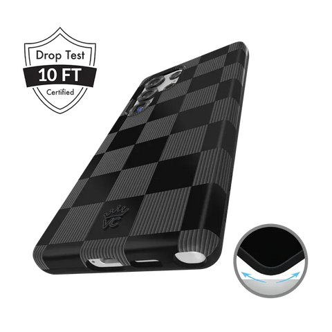 Noir Vibe Checkered Samsung Case