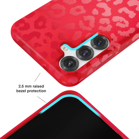 Red Hot Leopard Samsung Case