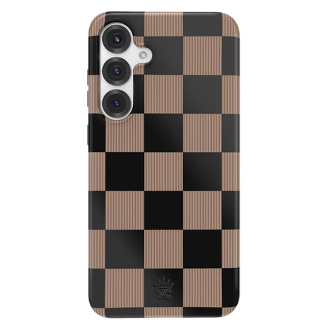 Mocha Vibe Checkered Samsung Case