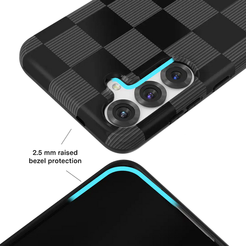 Noir Vibe Checkered Samsung Case