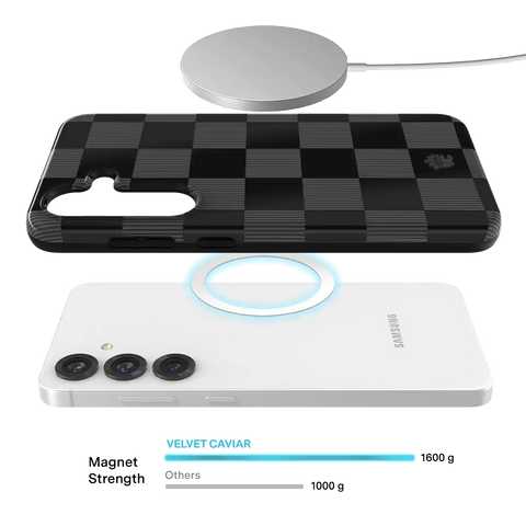 Noir Vibe Checkered Samsung Case